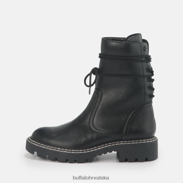 crno Buffalo stash gležnjača veganska |čizme TDD6T698